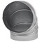 Imperial Mfg Imperial 8 in. D X 8 in. D Adjustable 90 deg Galvanized Steel Furnace Pipe Elbow GV1330-A - alternate 2